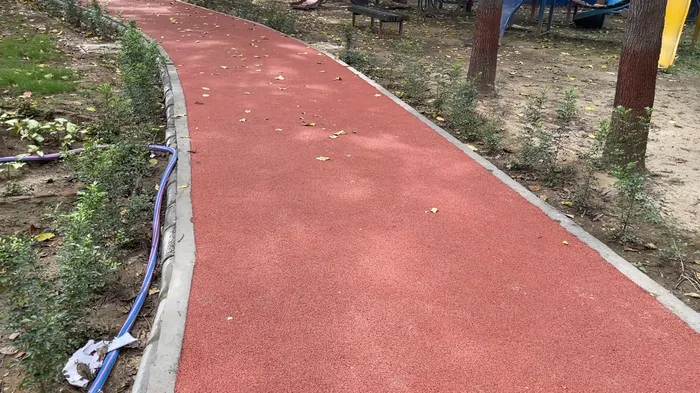 International-standard synthetic walking track in Jalandhar Central